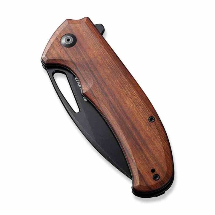 Couteau Sencut Phantara Guibourtia Manche Bois Lame Acier 9Cr18MoV BLK IKBS Linerlock Clip S230144 - Livraison Gratuite