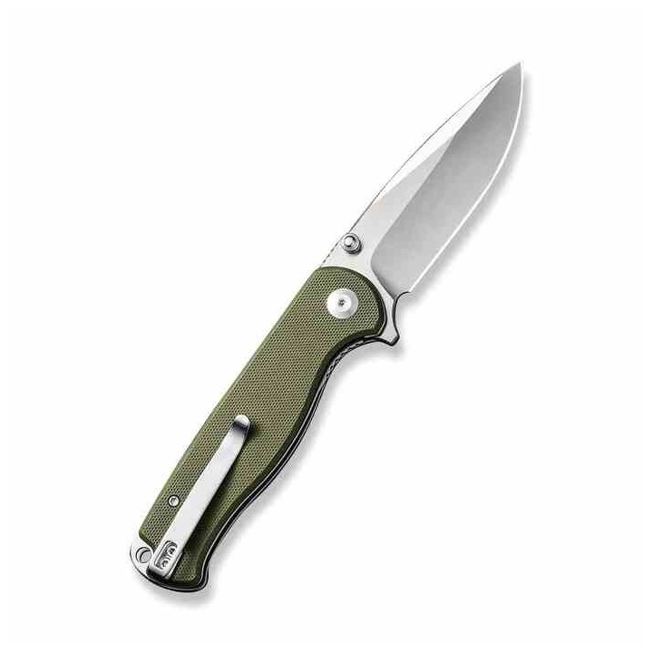 Couteau Sencut Errant OD Green Manche G10 Lame Acier 9Cr18MoV Satin IKBS Linerlock Clip S23054B2 - Livraison Gratuite