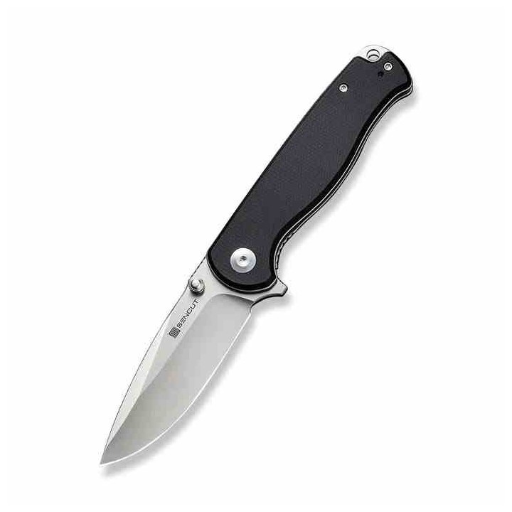 Couteau Sencut Errant Black Manche Micarta Lame Acier 9Cr18MoV Satin IKBS Linerlock Clip S23054B3 - Livraison Gratuite