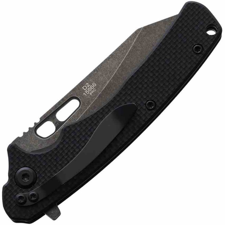 R15666 Couteau Remington EDC Linerlock Black Lame Acier D2 Manche G10 Clip - Livraison Gratuite