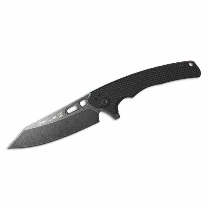 R15666 Couteau Remington EDC Linerlock Black Lame Acier D2 Manche G10 Clip - Livraison Gratuite