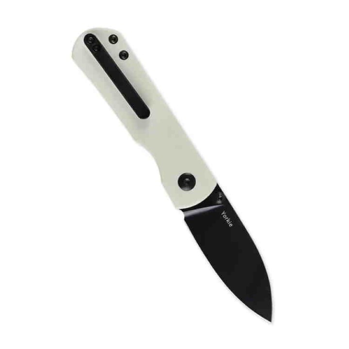 Couteau Kizer Yorkie White Lame Acier M390 Manche G10 IKBS Linerlock Clip KI3525S2 - Livraison Gratuite