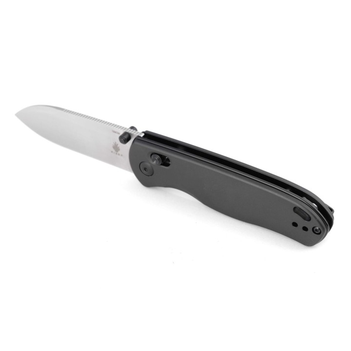 Couteau Kizer Drop Bear Gunmetal Manche Aluminium Lame Acier 154CM IKBS Clutch Lock Clip KIV3619C1 - Livraison Gratuite