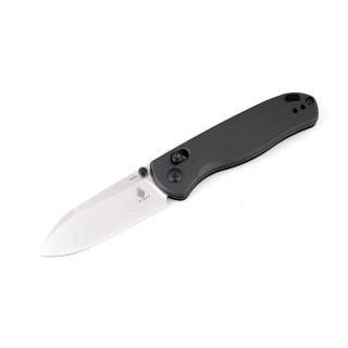 Couteau Kizer Drop Bear Gunmetal Manche Aluminium Lame Acier 154CM IKBS Clutch Lock Clip KIV3619C1 - Livraison Gratuite