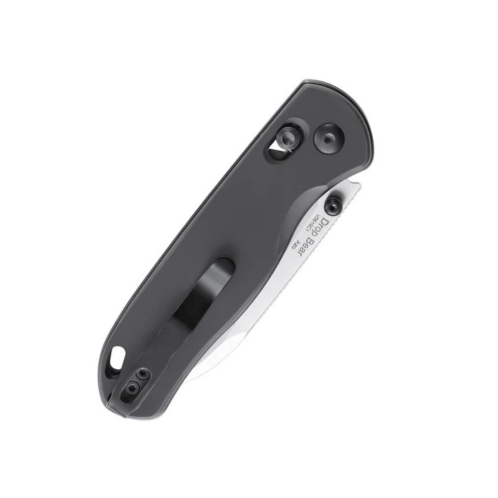 Couteau Kizer Drop Bear Gunmetal Manche Aluminium Lame Acier 154CM IKBS Clutch Lock Clip KIV3619C1 - Livraison Gratuite