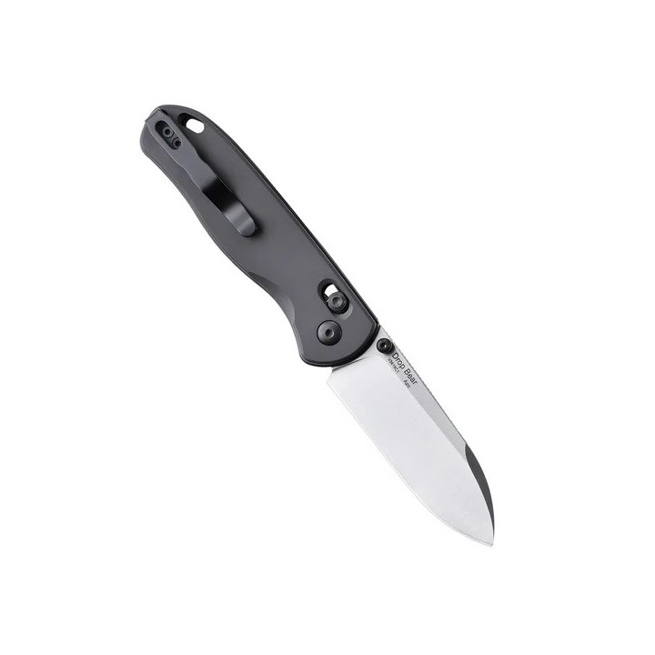 Couteau Kizer Drop Bear Gunmetal Manche Aluminium Lame Acier 154CM IKBS Clutch Lock Clip KIV3619C1 - Livraison Gratuite