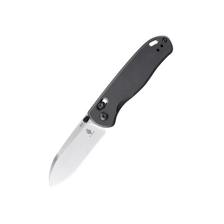Couteau Kizer Drop Bear Gunmetal Manche Aluminium Lame Acier 154CM IKBS Clutch Lock Clip KIV3619C1 - Livraison Gratuite