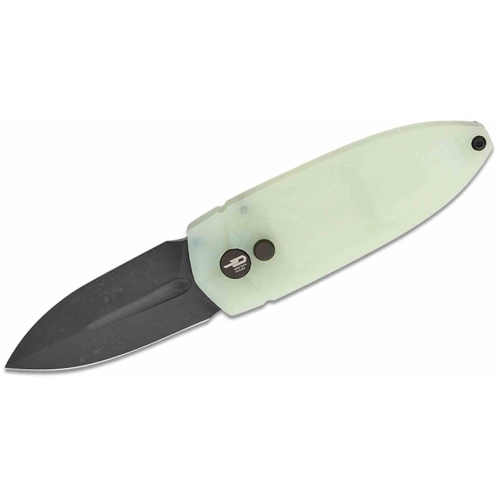 Couteau Bestech Ququ Jade Lame Acier 14C28N Black DLC Manche G10 Button Lock IKBS Clip BTKG57A6 - Livraison Gratuite