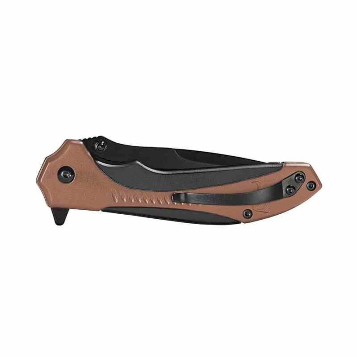 R15669 Couteau Remington Sportsman Linerlock A/O Manche Black/Tan Polymer Lame Acier 8Cr13MoV Clip - Livraison Gratuite