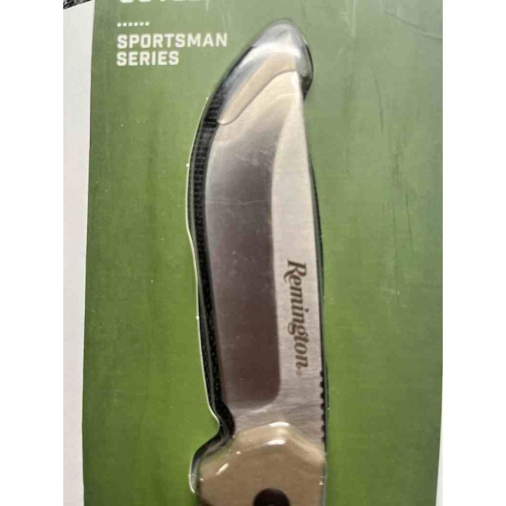 R15675 Couteau Remington Sportsman Skinner Manche Black/Tan Polymer Lame Acier 440 Etui Nylon - Livraison Gratuite