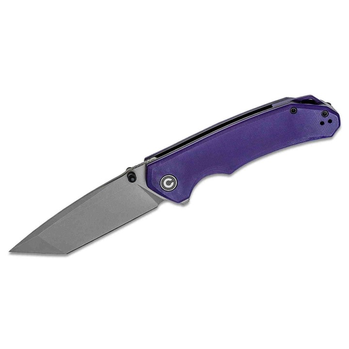 Couteau CIVIVI Brazen Purple Lame Tanto Acier D2 Manche G10 Linerlock Clip IKBS CIVC2023A - Livraison Gratuite