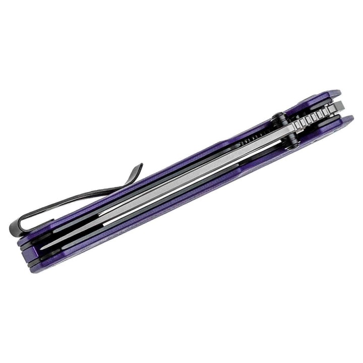 Couteau CIVIVI Brazen Purple Lame Tanto Acier D2 Manche G10 Linerlock Clip IKBS CIVC2023A - Livraison Gratuite