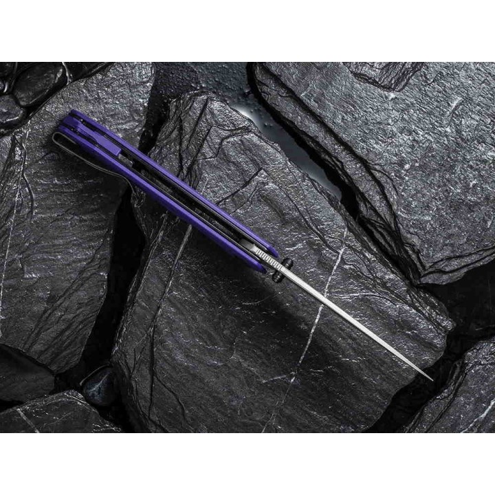 Couteau CIVIVI Brazen Purple Lame Acier 14C28N Manche G10 Linerlock Clip IKBS CIVC2102A - Livraison Gratuite