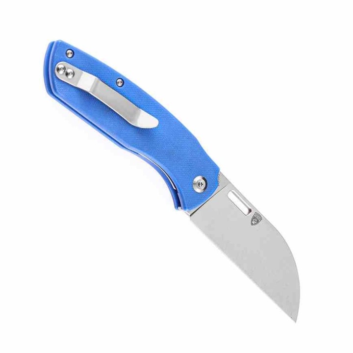 Couteau Kansept Convict Blue Manche G10 Lame Acier 154CM Sheepfoot IKBS Linerlock Clip KT1023A3 - Livraison Gratuite