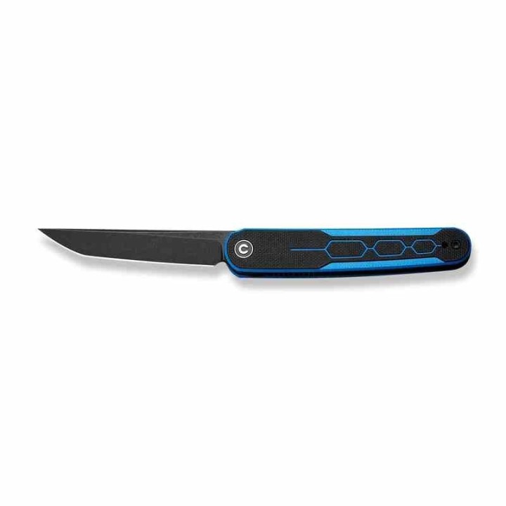 Couteau CIVIVI KwaiQ Blue/Black Manche G10 Lame Tanto Acier Nitro-V BLK IKBS Liner Lock Clip CIVC230153 - Livraison Gratuite