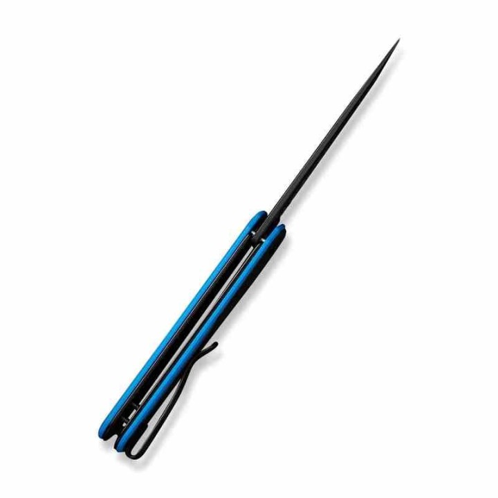 Couteau CIVIVI KwaiQ Blue/Black Manche G10 Lame Tanto Acier Nitro-V BLK IKBS Liner Lock Clip CIVC230153 - Livraison Gratuite