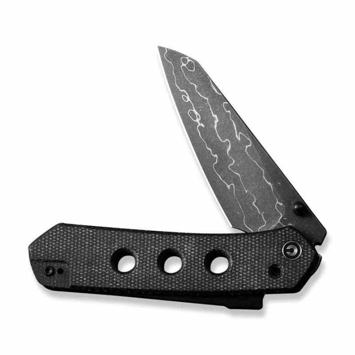 Couteau CIVIVI Vision FG Black Lame Damas Reverse Tanto Manche Micarta IKBS Superlock Clip CIVC22036DS2 - Livraison Gratuite