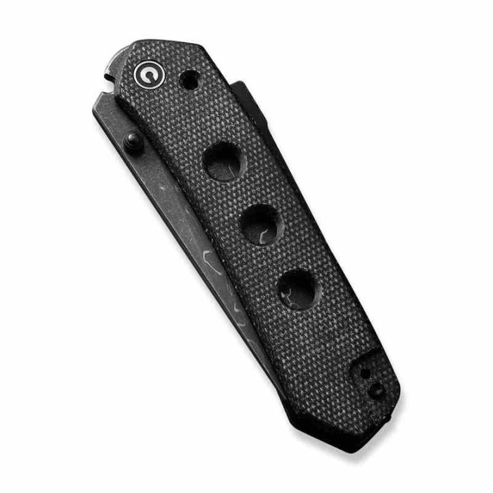 Couteau CIVIVI Vision FG Black Lame Damas Reverse Tanto Manche Micarta IKBS Superlock Clip CIVC22036DS2 - Livraison Gratuite