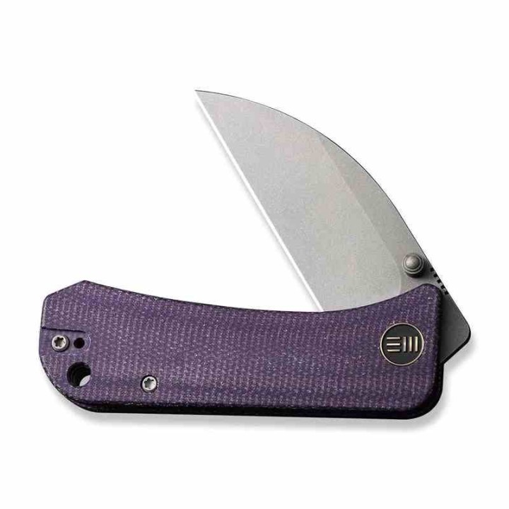 Couteau We Knife Company Banter Purple Lame Wharncliffe Acier S35VN SW Manche Micarta IKBS Clip WE19068J2 - Livraison Gratuite