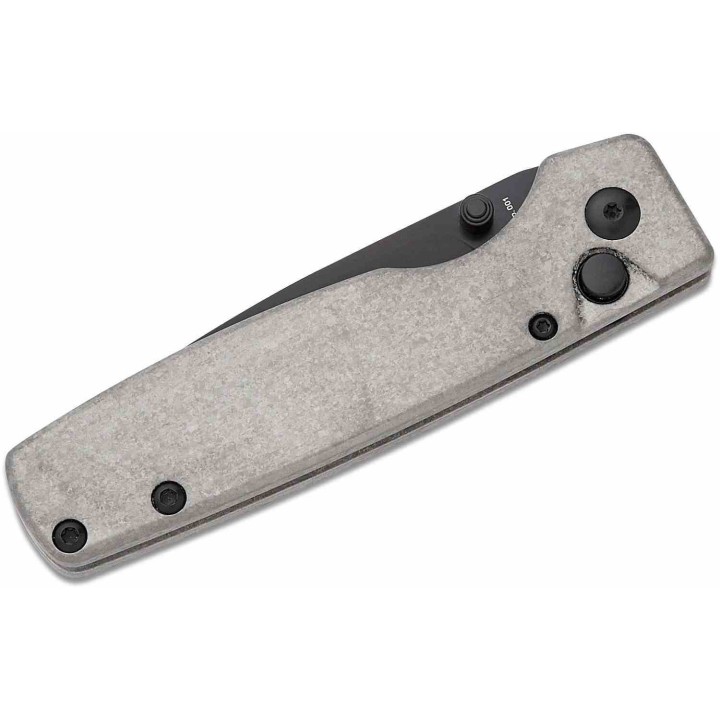 Couteau Kizer Original XL Titane Snowflake Lame Acier CPM-S35VN Black IKBS Button Lock Clip KI4605A2 - Livraison Gratuite