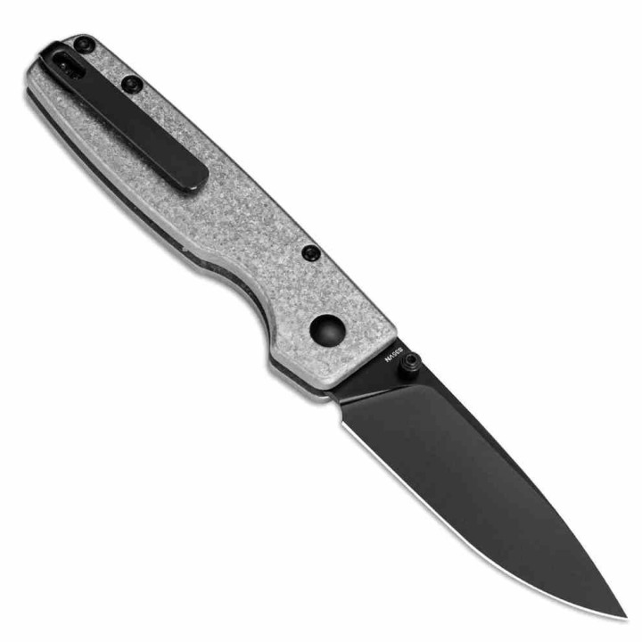 Couteau Kizer Original XL Titane Snowflake Lame Acier CPM-S35VN Black IKBS Button Lock Clip KI4605A2 - Livraison Gratuite