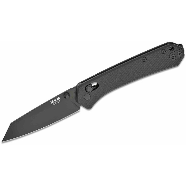 Couteau MKM Yipper Black Manche G10 Lame Sheepsfoot Acier CPM-MagnaCut BLK Clip Italy MKMYPGBKB - Livraison Gratuite