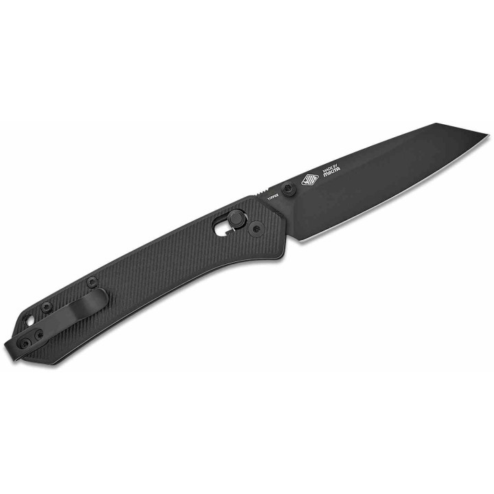 Couteau MKM Yipper Black Manche G10 Lame Sheepsfoot Acier CPM-MagnaCut BLK Clip Italy MKMYPGBKB - Livraison Gratuite