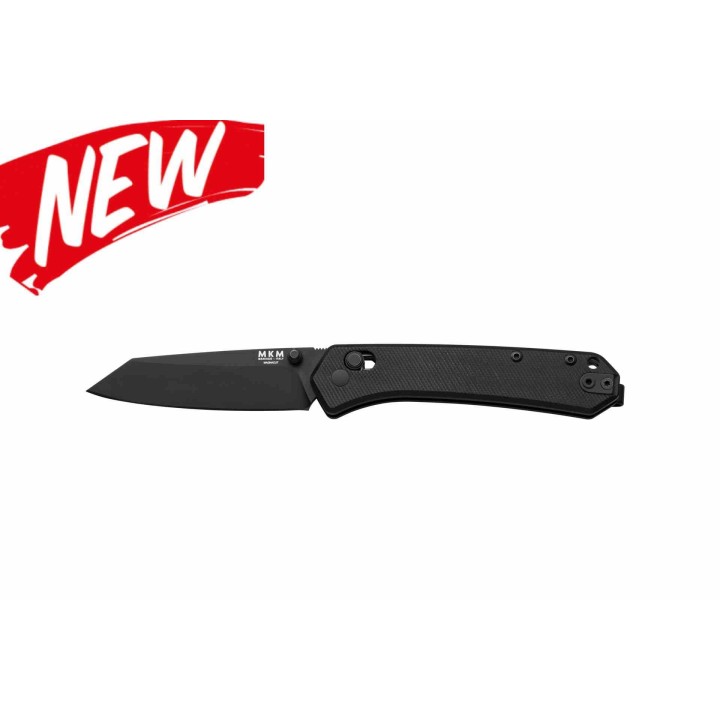 Couteau MKM Yipper Black Manche G10 Lame Sheepsfoot Acier CPM-MagnaCut BLK Clip Italy MKMYPGBKB - Livraison Gratuite