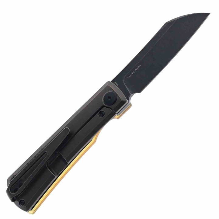 Couteau Bestech Bruv Manche Titane/Ultem Lame Sheepsfoot Acier M390 Frame Lock IKBS Clip BTKT2401C - Livraison Gratuite