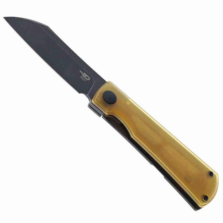 Couteau Bestech Bruv Manche Titane/Ultem Lame Sheepsfoot Acier M390 Frame Lock IKBS Clip BTKT2401C - Livraison Gratuite