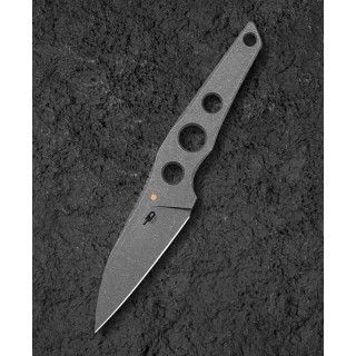 Couteau Bestech VK-Core Acid Dark SW Lame Acier 14C28N Wharncliffe Manche Acier Etui Kydex BTKF05C - Livraison Gratuite