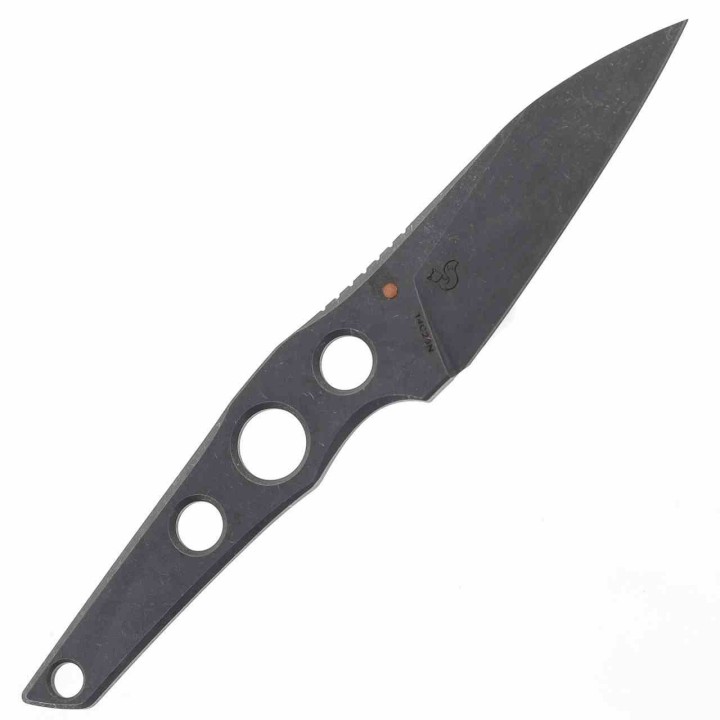 Couteau Bestech VK-Core Acid Dark SW Lame Acier 14C28N Wharncliffe Manche Acier Etui Kydex BTKF05C - Livraison Gratuite