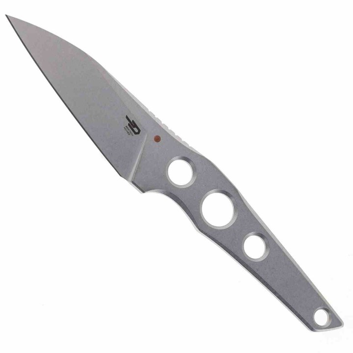 Couteau Bestech VK-Core Stonewash Lame Acier 14C28N Wharncliffe Manche Acier Etui Kydex BTKF05A - Livraison Gratuite