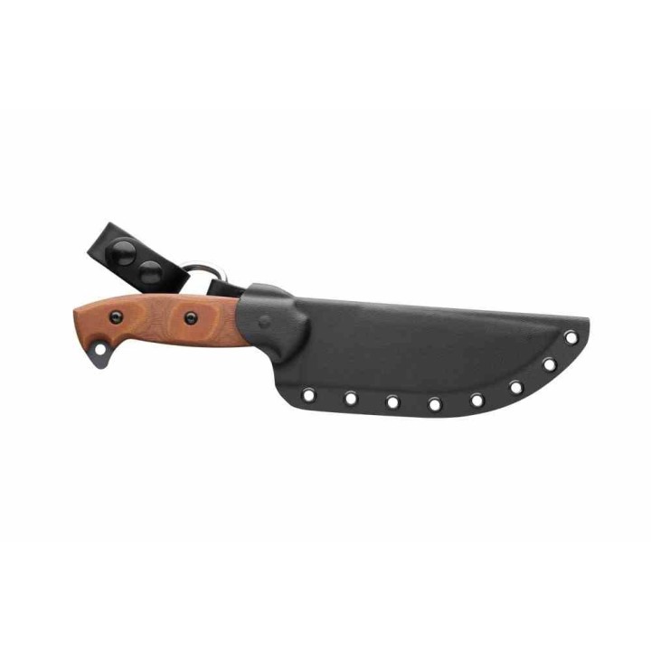 Couteau Tops Armado 6.5 Tan Manche Micarta Lame Acier Carbone 1095 Etui Kydex Made USA TPARM01 - Livraison Gratuite