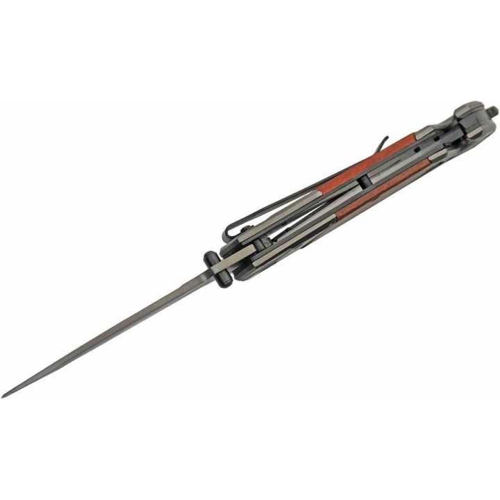 Couteau de Secours Rite Edge A/O Lame Inox Manche Bois Brise Vitres Coupe Ceintures CN300529 - Livraison Gratuite