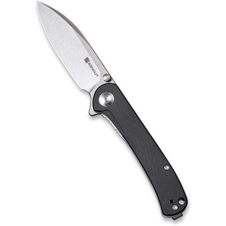 Couteau SENCUT Scepter Black Manche G10 Lame Acier 9Cr18MOB IKBS Linerlock CLip SA03B - Livraison Gratuite
