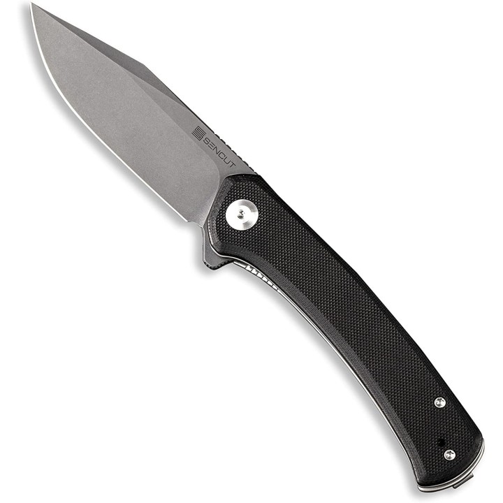 Couteau SENCUT Snap Black Manche G10 Lame Acier 9Cr18MOB IKBS Linerlock CLip SA05BV1 - Livraison Gratuite