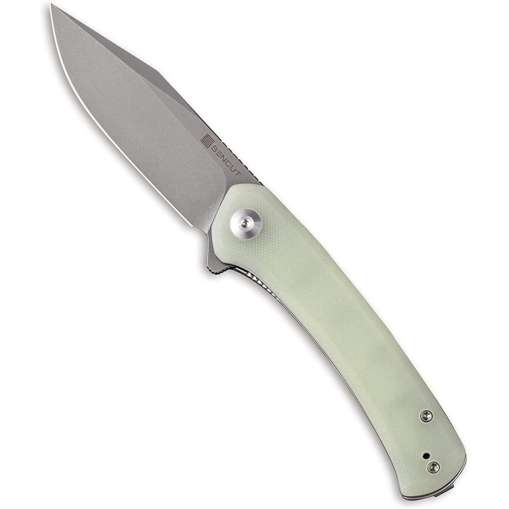Couteau SENCUT Snap Jade Manche G10 Lame Acier 9Cr18MOB IKBS Linerlock CLip SA05CV1 - Livraison Gratuite