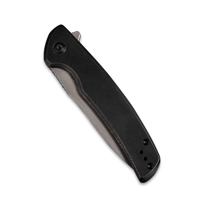 Couteau SENCUT Tynan Gray Manche Acier Lame Acier 10Cr15CoMoV IKBS Framelock Clip SA10A - Livraison Gratuite