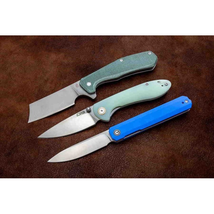 Couteau Gerber Asada Green Lame Acier 7Cr17MoV Manche Micarta Framelock Clip G1812 - Livraison Gratuite