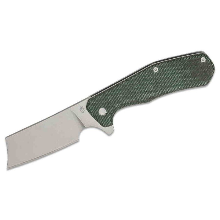 Couteau Gerber Asada Green Lame Acier 7Cr17MoV Manche Micarta Framelock Clip G1812 - Livraison Gratuite