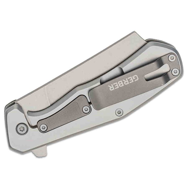 Couteau Gerber Asada Green Lame Acier 7Cr17MoV Manche Micarta Framelock Clip G1812 - Livraison Gratuite