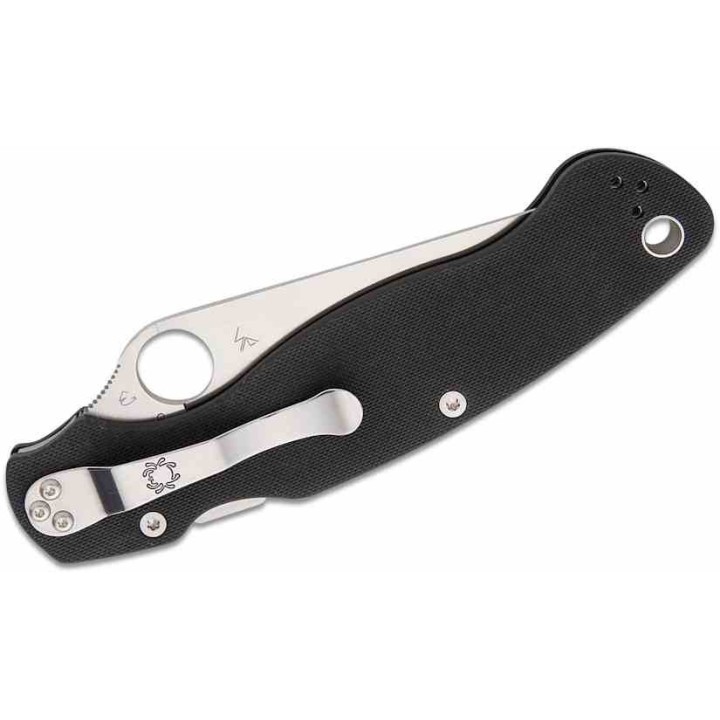 Couteau Spyderco Military 2 Compression Lock Lame Acier S30V Satin Manche G10 Clip Made USA SC36GP2 - Livraison Gratuite