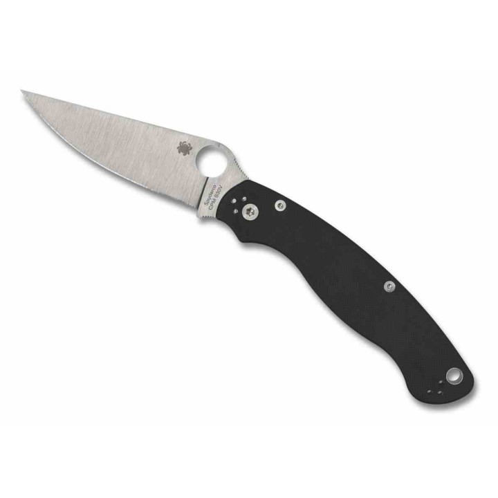 Couteau Spyderco Military 2 Compression Lock Lame Acier S30V Satin Manche G10 Clip Made USA SC36GP2 - Livraison Gratuite