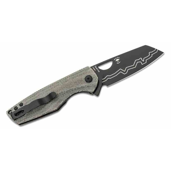 Couteau Kizer Sparrow Black Manche Micarta Lame Acier 154CM Blk LinerLock IKBS Clip KIV3628C1 - Livraison Gratuite