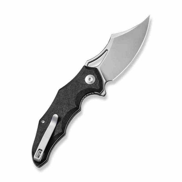 Couteau CIVIVI Chiro Black Manche G10 Lame Acier 14C28N Clip Point IKBS Linerlock Clip CIVC230463 - Livraison Gratuite