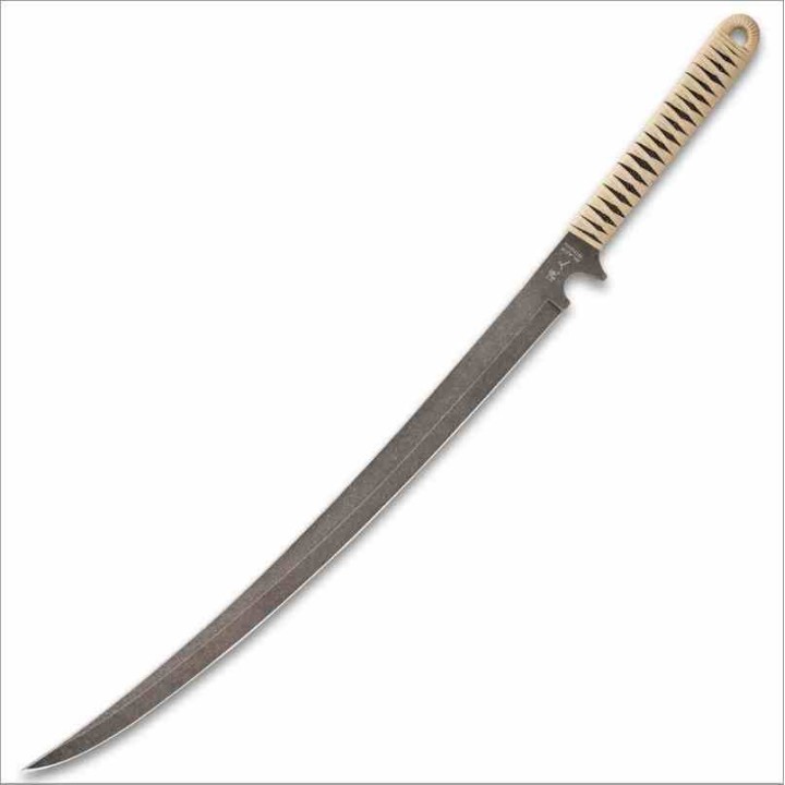 Sabre United Cutlery Black Ronin Tanto Sword Lame Acier 420 Blackwash Manche Tan Corde Etui Molded UC3272 - Livraison Gratuite