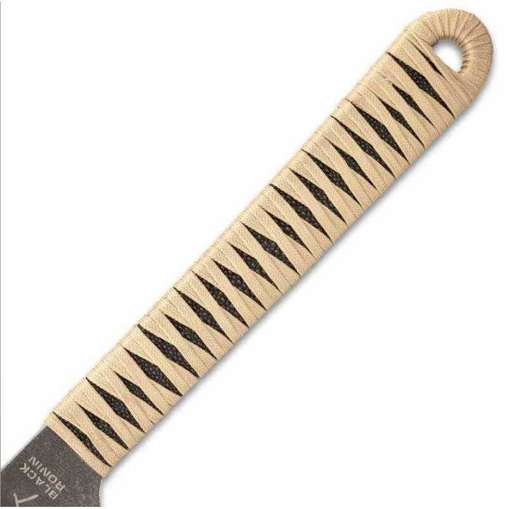 Sabre United Cutlery Black Ronin Tanto Sword Lame Acier 420 Blackwash Manche Tan Corde Etui Molded UC3272 - Livraison Gratuite