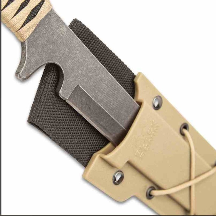 Sabre United Cutlery Black Ronin Tanto Sword Lame Acier 420 Blackwash Manche Tan Corde Etui Molded UC3272 - Livraison Gratuite