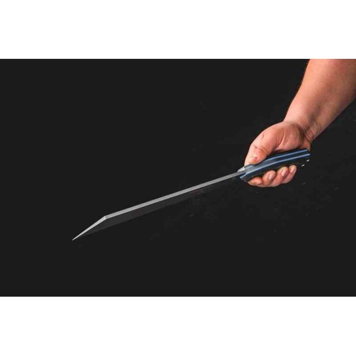 Machette TOPS Storm Vector Seax Lame Acier Carbone 1095 Manche Micarta/G10 Etui Kydex Made USA TPSVEC02 - Livraison Gratuite